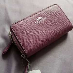 Coach Women's Small Double Zip Coin Case